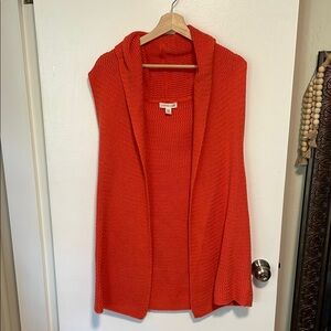 EUC Coldwater Creek Orange Sweater Vest 2X